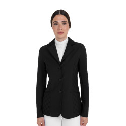 Giacca concorso donna monogram in tessuto effetto velluto Equestro Giacca concorso donna monogram in tessuto effetto velluto Equestro