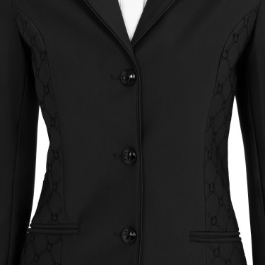 Giacca concorso donna monogram in tessuto effetto velluto Equestro Giacca concorso donna monogram in tessuto effetto velluto Equestro