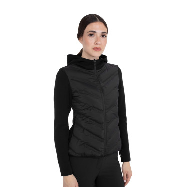 Capospalla tecnico donna con imbottitura frontale Equestro Capospalla tecnico donna con imbottitura frontale Equestro