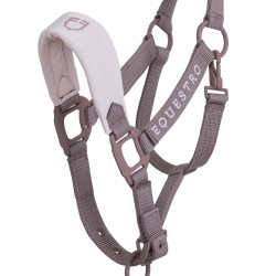 Cavezza tecnica con doppia regolazione e fibbie rivestite in gomma Equestro Antler / viola feltro