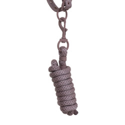 Cavezza tecnica con doppia regolazione e fibbie rivestite in gomma Equestro Antler / viola feltro