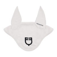 Cuffietta in tessuto tecnico elasticizzato e traspirante Equestro Sabbia bianca / nero