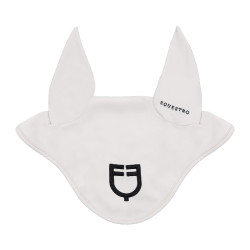 Cuffietta in tessuto tecnico elasticizzato e traspirante Equestro Sabbia bianca / nero