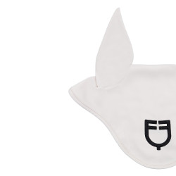 Cuffietta in tessuto tecnico elasticizzato e traspirante Equestro Sabbia bianca / nero