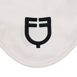 Cuffietta in tessuto tecnico elasticizzato e traspirante Equestro Sabbia bianca / nero