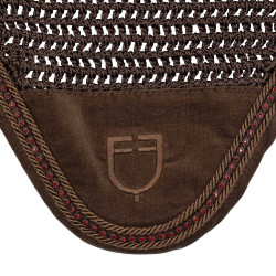 Cuffietta con lavorazione crochet e strass Equestro Cuffietta con lavorazione crochet e strass Equestro