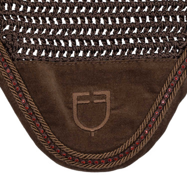 Cuffietta con lavorazione crochet e strass Equestro Cuffietta con lavorazione crochet e strass Equestro