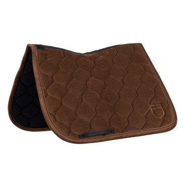 Sottosella da dressage effetto scamosciato con strass Equestro Sottosella da dressage effetto scamosciato con strass Equestro