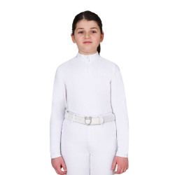 Polo da concorso bambina con inserti micromesh Equestro bambino Polo da concorso bambina con inserti micromesh Equestro bambino