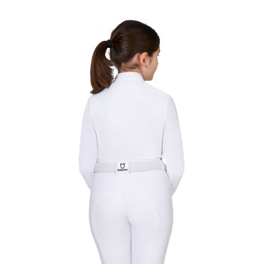 Polo da concorso bambina con inserti micromesh Equestro bambino Polo da concorso bambina con inserti micromesh Equestro bambino