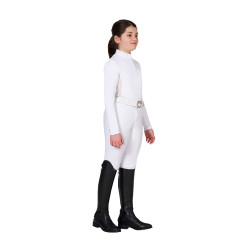 Polo da concorso bambina con inserti micromesh Equestro bambino Polo da concorso bambina con inserti micromesh Equestro bambino