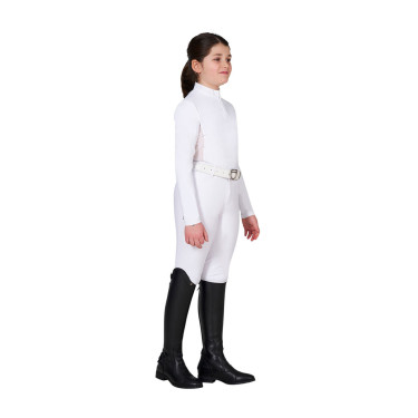 Polo da concorso bambina con inserti micromesh Equestro bambino Polo da concorso bambina con inserti micromesh Equestro bambino
