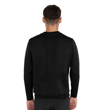 Felpa tecnica uomo girocollo con inserti micro mesh Equestro Felpa tecnica uomo girocollo con inserti micro mesh Equestro