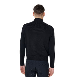 Giacca piumino uomo con maniche in maglia Equestro Giacca piumino uomo con maniche in maglia Equestro