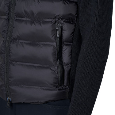 Giacca piumino uomo con maniche in maglia Equestro Giacca piumino uomo con maniche in maglia Equestro