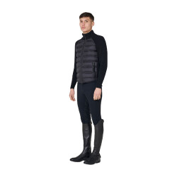 Giacca piumino uomo con maniche in maglia Equestro Giacca piumino uomo con maniche in maglia Equestro