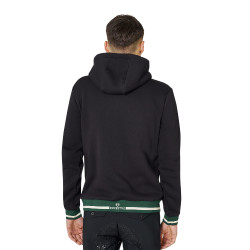 Felpa uomo con cappuccio e zip frontale Equestro Felpa uomo con cappuccio e zip frontale Equestro