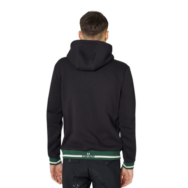 Felpa uomo con cappuccio e zip frontale Equestro Felpa uomo con cappuccio e zip frontale Equestro