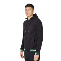 Felpa uomo con cappuccio e zip frontale Equestro Felpa uomo con cappuccio e zip frontale Equestro