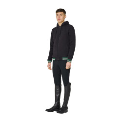 Felpa uomo con cappuccio e zip frontale Equestro Felpa uomo con cappuccio e zip frontale Equestro