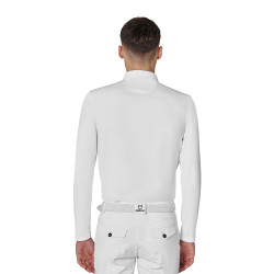 Polo concorso uomo maniche lunghe e inserti in mesh Equestro Polo concorso uomo maniche lunghe e inserti in mesh Equestro