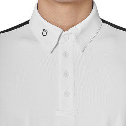 Polo concorso uomo maniche lunghe e inserti in mesh Equestro Polo concorso uomo maniche lunghe e inserti in mesh Equestro