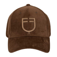 Cappellino unisex baseball in tessuto effetto velluto Equestro
