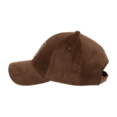 Cappellino unisex baseball in tessuto effetto velluto Equestro