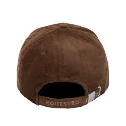 Cappellino unisex baseball in tessuto effetto velluto Equestro