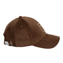 Cappellino unisex baseball in tessuto effetto velluto Equestro