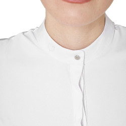 Polo concorso donna a camicia con inserti in mesh Equestro Polo concorso donna a camicia con inserti in mesh Equestro
