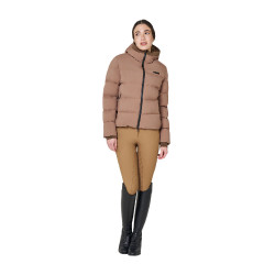 Giacca piumino donna con cappuccio Equestro Giacca piumino donna con cappuccio Equestro