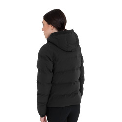 Giacca piumino donna con cappuccio Equestro Nero