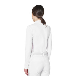 Polo concorso donna basic con inserti in mesh Equestro Polo concorso donna basic con inserti in mesh Equestro