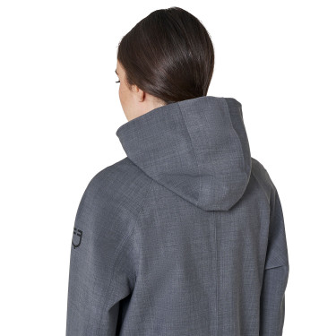 Softshell donna lungo in misto lana con apertura posteriore Equestro Softshell donna lungo in misto lana con apertura posteriore Equestro