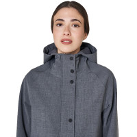 Softshell donna lungo in misto lana con apertura posteriore Equestro
