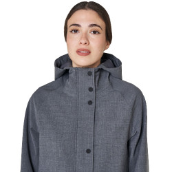 Softshell donna lungo in misto lana con apertura posteriore Equestro Softshell donna lungo in misto lana con apertura posteriore Equestro
