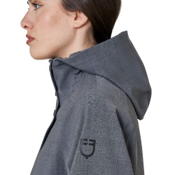 Softshell donna lungo in misto lana con apertura posteriore Equestro Softshell donna lungo in misto lana con apertura posteriore Equestro