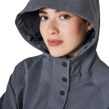 Softshell donna lungo in misto lana con apertura posteriore Equestro Softshell donna lungo in misto lana con apertura posteriore Equestro