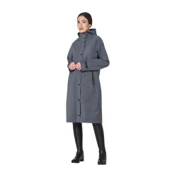Softshell donna lungo in misto lana con apertura posteriore Equestro Softshell donna lungo in misto lana con apertura posteriore Equestro