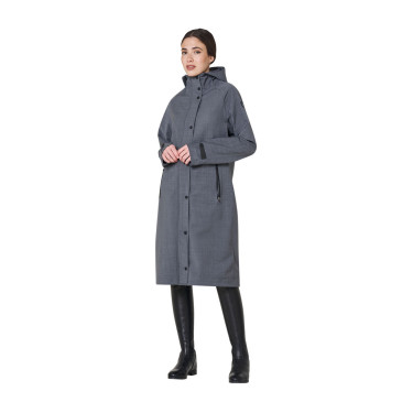 Softshell donna lungo in misto lana con apertura posteriore Equestro Softshell donna lungo in misto lana con apertura posteriore Equestro