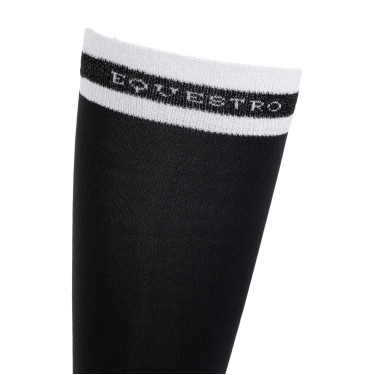 Calze donna con inserti in Lurex Equestro Calze donna con inserti in Lurex Equestro