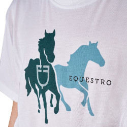 T-shirt bambino in cotone traspirante Equestro