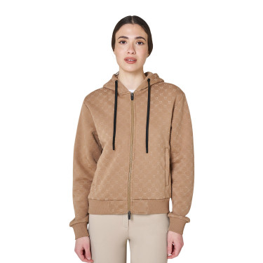 Felpa donna monogram con cappuccio Equestro Felpa donna monogram con cappuccio Equestro