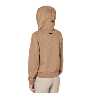Felpa donna monogram con cappuccio Equestro Felpa donna monogram con cappuccio Equestro