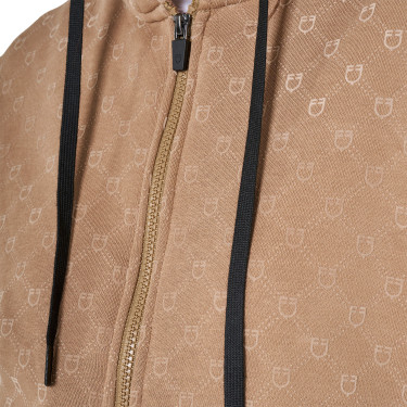 Felpa donna monogram con cappuccio Equestro Felpa donna monogram con cappuccio Equestro
