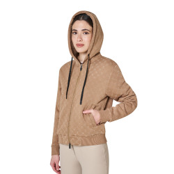Felpa donna monogram con cappuccio Equestro Felpa donna monogram con cappuccio Equestro