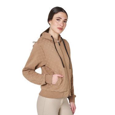 Felpa donna monogram con cappuccio Equestro Felpa donna monogram con cappuccio Equestro