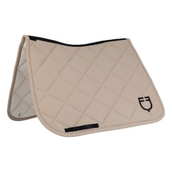 Sottosella da dressage con trapuntatura a rombi e logo ricamato Equestro