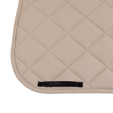 Sottosella da dressage con trapuntatura a rombi e logo ricamato Equestro Sottosella da dressage con trapuntatura a rombi e logo ricamato Equestro